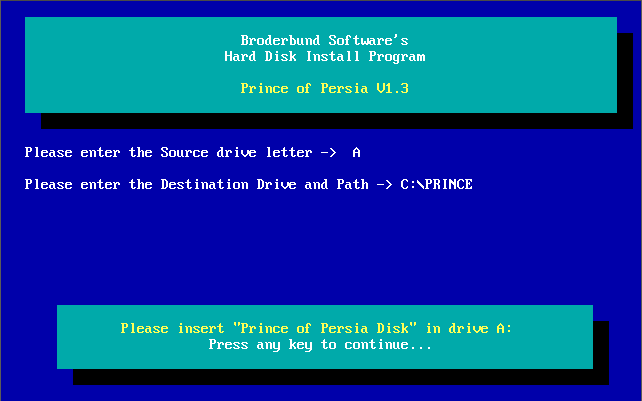 Original Prince Of Persia Game Source Code Released