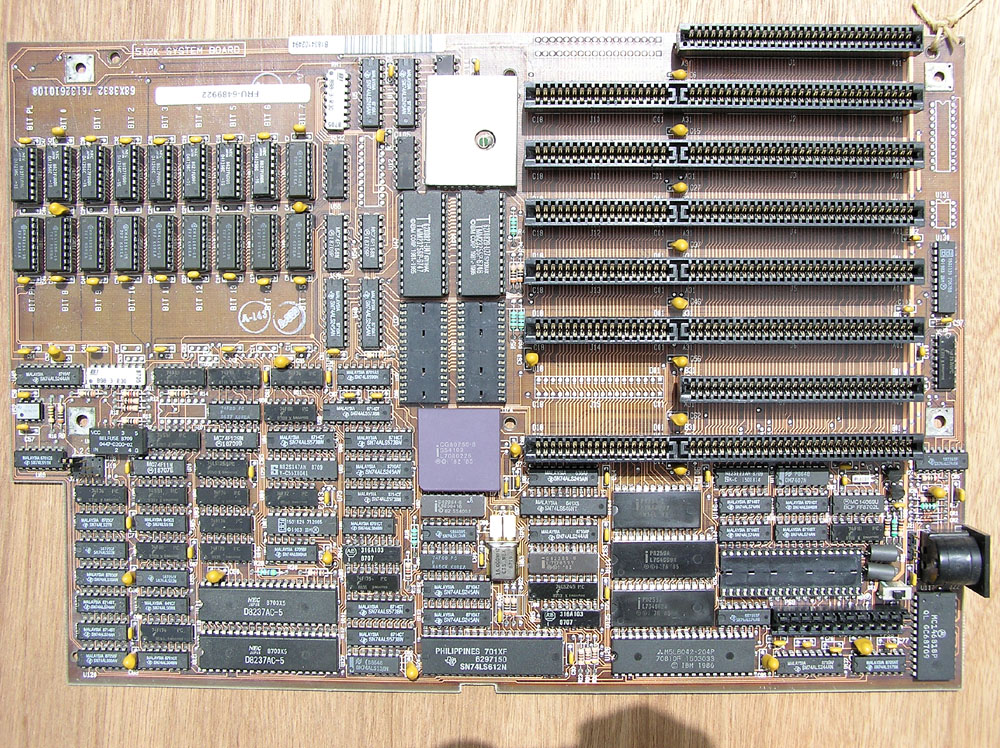 An IBM Model 5170 'Type 2' motherboard (1984)